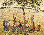 Apple harvest at Eragny Camille Pissarro